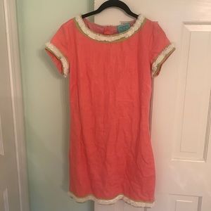 Sail and sable linen mini shift dress